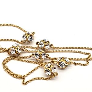 Kate Spade Lady Marmalade Crystal Ball Station Necklace Opra Length Extra Long